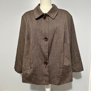 First Option Too brown jacket/blazer size 24 W